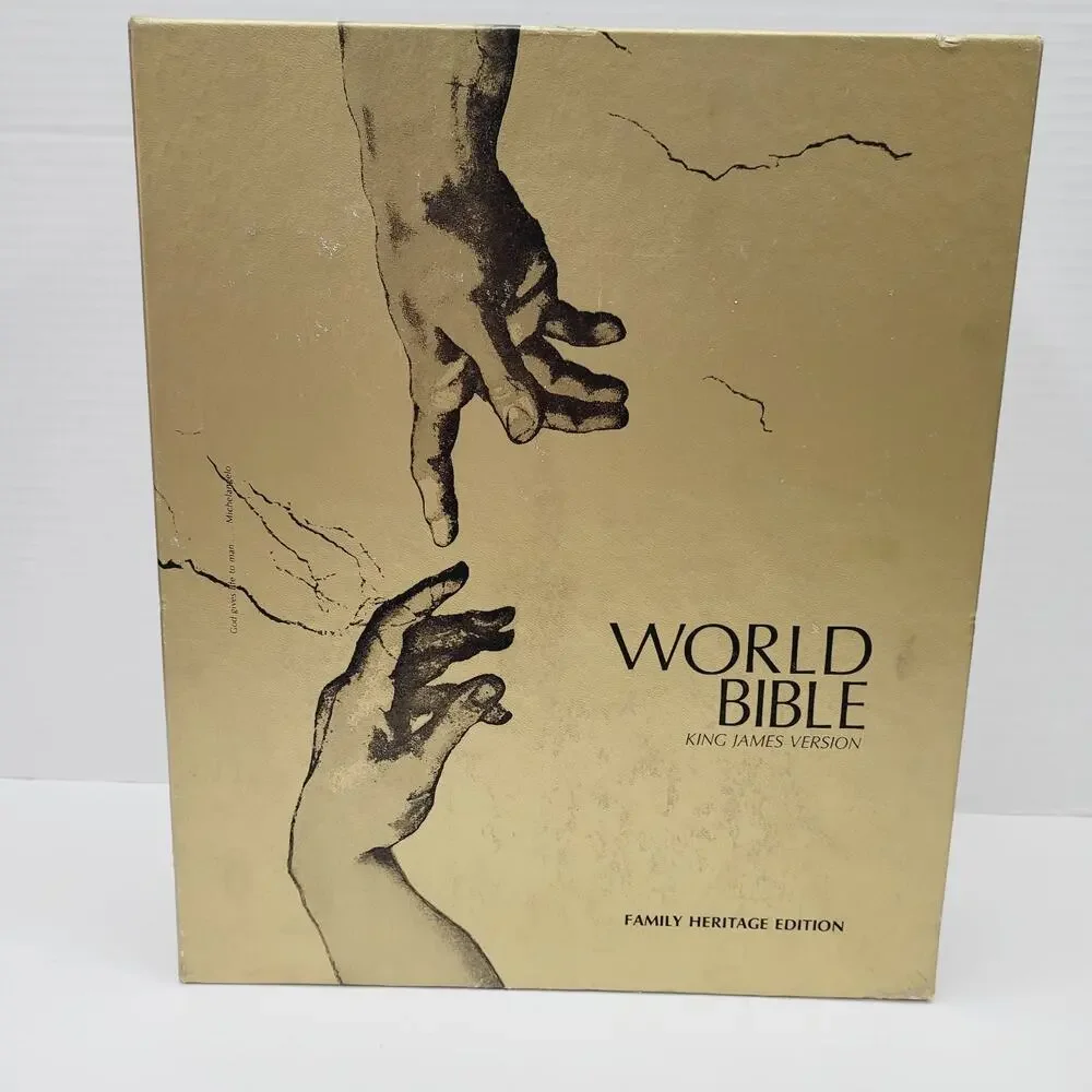 Holy Bible Family Heritage Edition World Publishing Co Images & Record Pages NEW